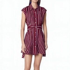Derek Lam 10 Crosby Cora Striped Shirt Dress Size 00